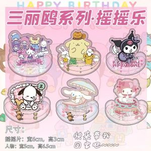 Sanrio Character Shake Acrylic Stand Desktop Decorations, about 6cm*3cm