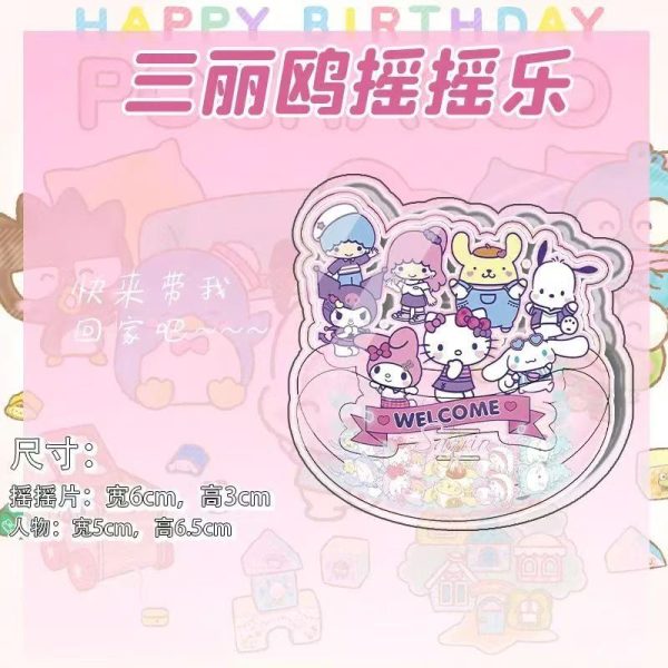 Sanrio Character Shake Acrylic Stand Desktop Decorations, about 6cm*3cm - Image 3