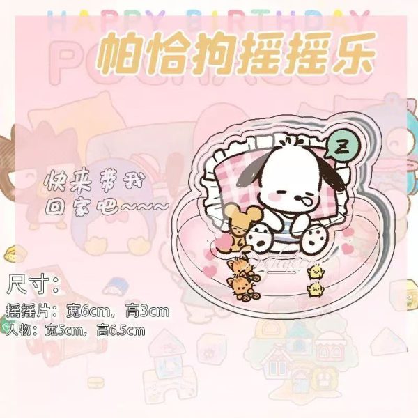 Sanrio Character Shake Acrylic Stand Desktop Decorations, about 6cm*3cm - Image 5