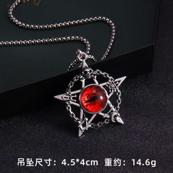 Retro Style Evil Eye Necklace - Image 3