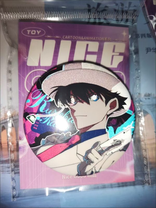 Detective Conan Reflective Badge 75mm - Image 3