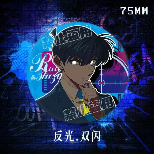 Detective Conan Reflective Badge 75mm - Image 5