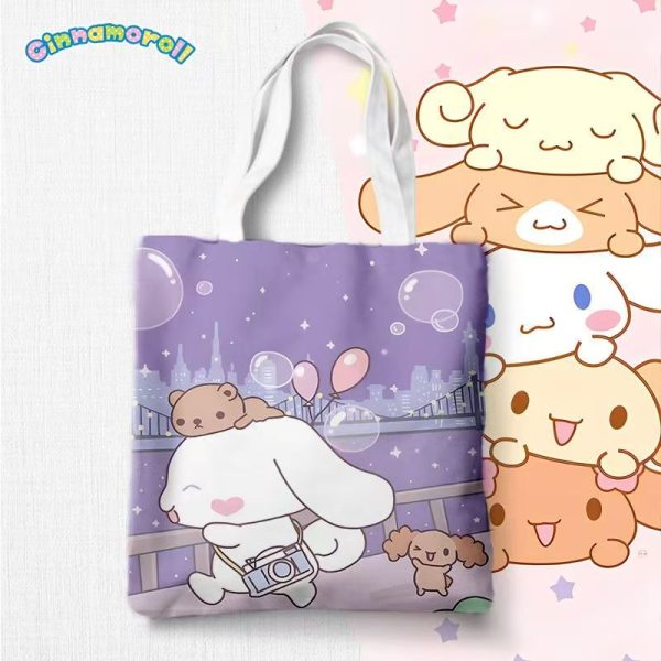 Sanrio Cinnamoroll canvas bag built-in zipper pocket 33*38cm - Image 2